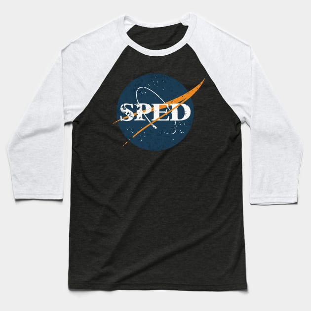 SPED Space Vintage Baseball T-Shirt by orlumbustheseller